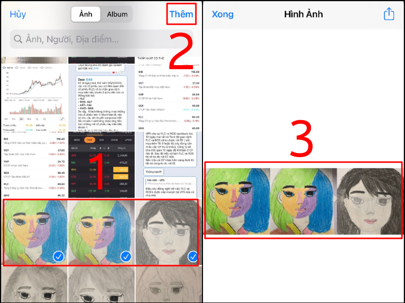 Cách ghép ảnh trên iPhone không cần ứng dụng thứ ba bước 5